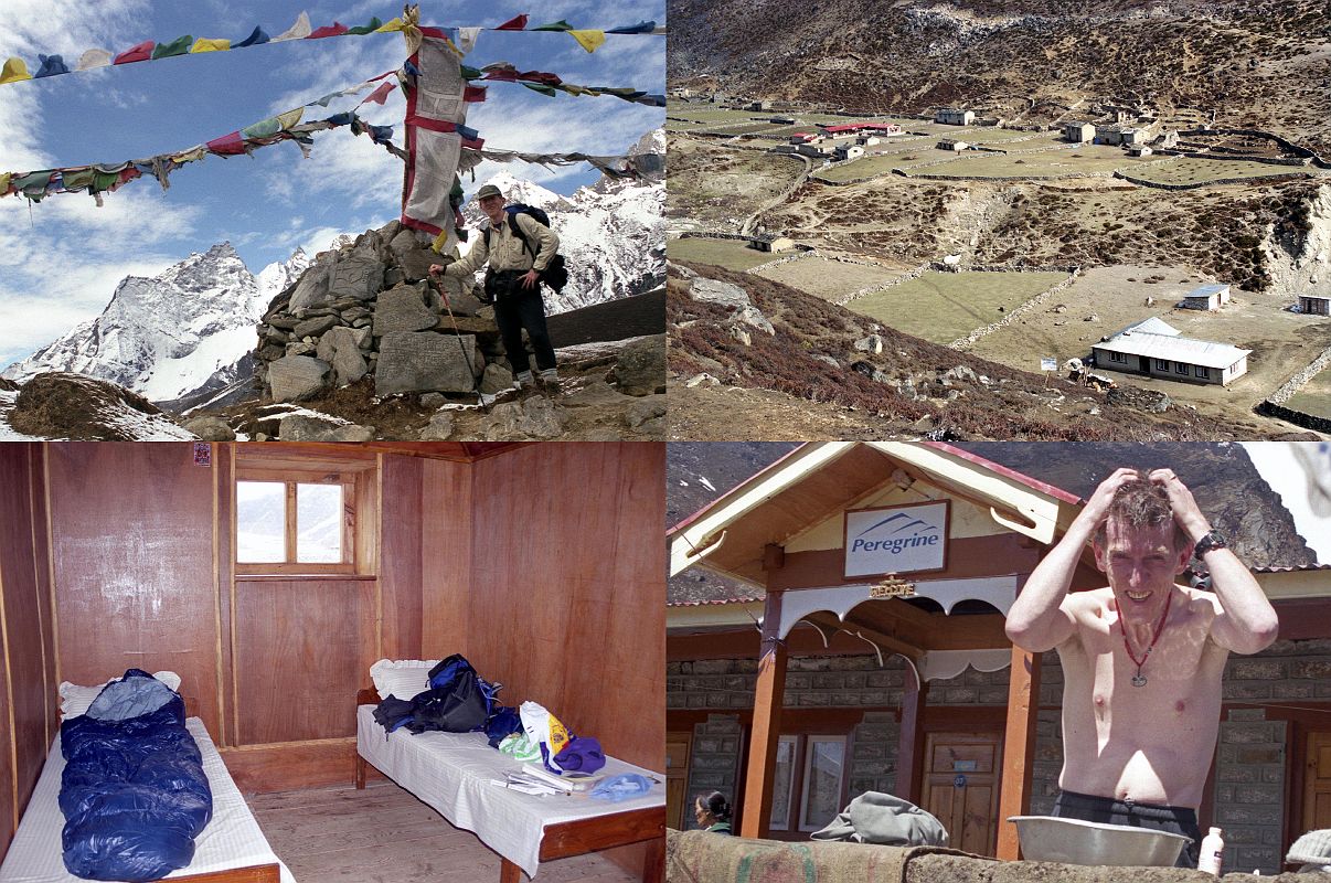 To Gokyo 2-3 Jerome Ryan At Pass, Machhermo, Jerome Ryan Washing Hair At Namgyal Lodge